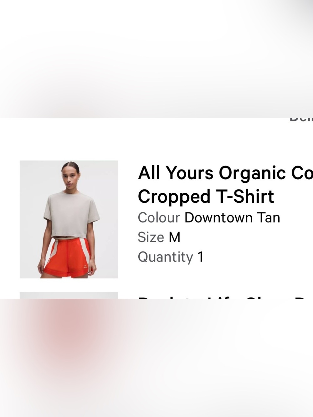 Lululemon All Yours Organic Cotton Cropped T-Shirt - Picture 6 of 8